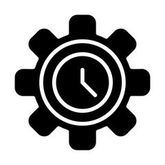 Time Management Solid Icon