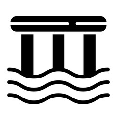 Wooden Dier Solid Icon