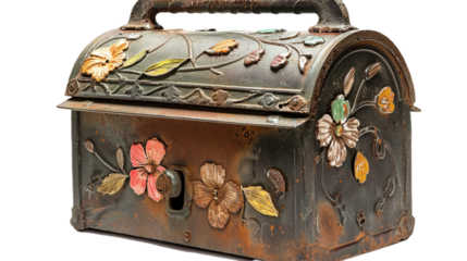Adorned Mailbox on transparent background PNG.