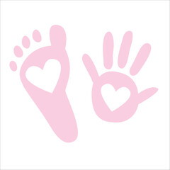 baby Girl Footstep Vector Printable