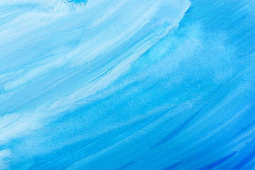 青色の絵具で塗られた背景