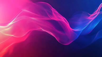 Obraz premium Abstract Pink and Blue Wave Design