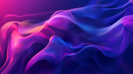 Fototapeta premium Abstract Purple and Blue Wave Form Design