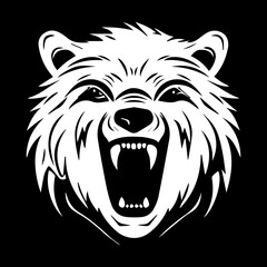 Bear Head Illustration