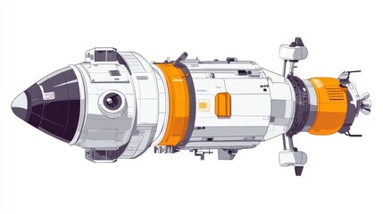 Microgravity operations spacecraft docking with orbital stations in leo