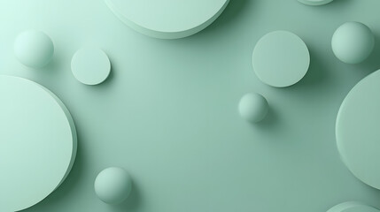 Green background top view with copy space 