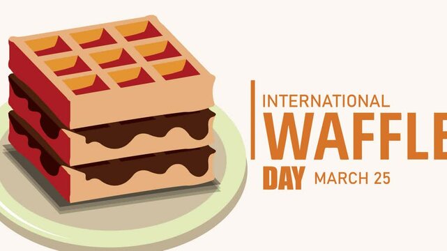 International waffle day celebration, March 25.