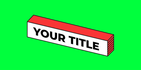 Title text box design creative