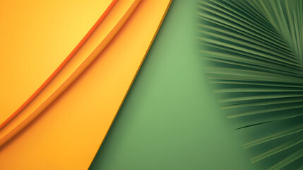 Green background top view with copy space 