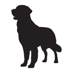 Dog Silhouette - Simple Dog Representation for Logos - Dog Vector - Dog Illustration - Minimalist Dog Silhouette - Dog Vector - Dog Icon
