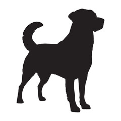 Dog Silhouette - Furry Friend Graphic for Designs - Dog Vector - Dog Illustration - Minimalist Dog Silhouette - Dog Vector - Dog Icon
