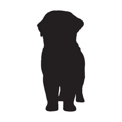 Dog Silhouette - Black Dog Shape for Pet Branding - Dog Vector - Dog Illustration - Minimalist Dog Silhouette - Dog Vector - Dog Icon
