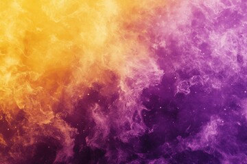 Fototapeta premium Vibrant yellow and purple dreamy gradient texture for synthwave lovers, showcasing soothing hues and captivating grainy patterns to enrich artistic designs and creative endeavors