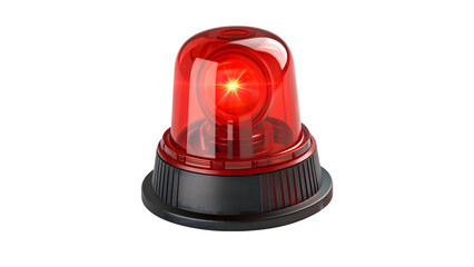 Emergency Red Light Beacon Warning Signal Alert Safety Flashing Light for Website App or Video Project