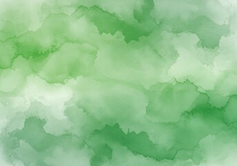 Abstract green watercolor background for creative designs and nature-themed projects