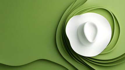 Green background top view with copy space 
