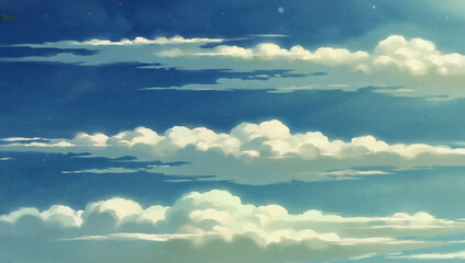 Fototapeta premium background illustration of clouds in the sky