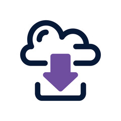 download dual tone icon. Sleek and modern vector icon for websites, mobile apps, marketing materials, and corporate design. Fully scalable and ready to use.