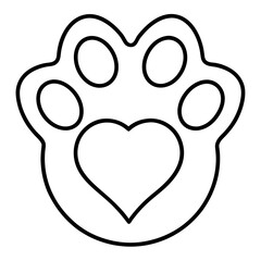 Animal Affection Line Art Vector