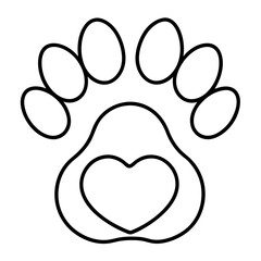 Animal Affection Line Art Vector