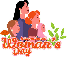 Happy Womens day Celebration Illustration