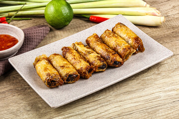 Vietnamese fried stuffed spring roll