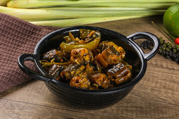 Roasted eel with lemongrass and sauce