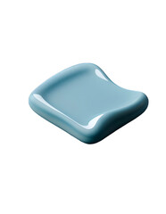 ia generated. blue empty plate