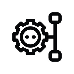 management line icon. Clean and minimalist vector icon for websites, mobile apps, presentations, and logos. Fully scalable and customizable for any project.