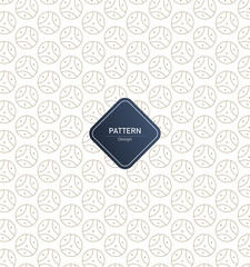 Abstract geometric background with flower shape pattern