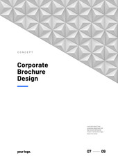 Corporate layout template for events, companies or business. Design with abstract architectural pattern for flyer, poster, cover, brochure or banner.