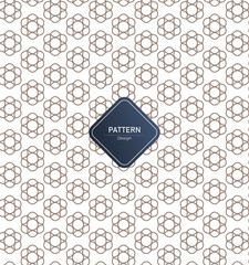 Flower or nature geometric minimal pattern