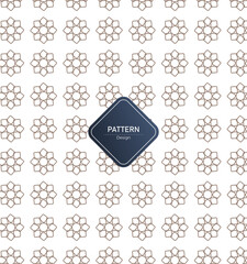 Seamless geometric leaf pattern background