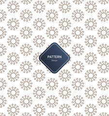 Abstract geometric nature and flower pattern