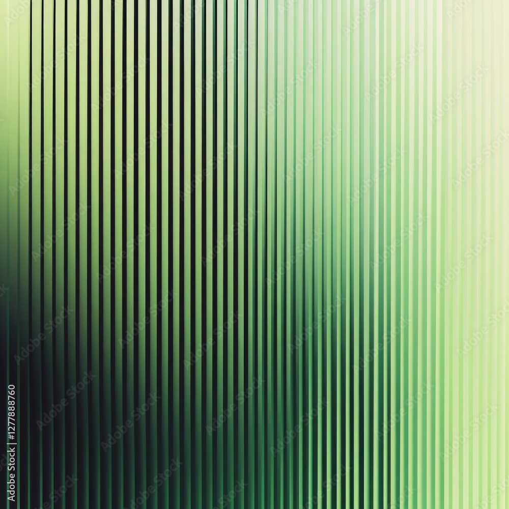 Fototapete Elegant Green and Black Vertical Lines Abstract Background with Subtle Gradient Effect and Modern Design.