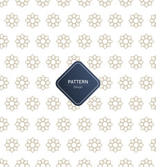Geometric of seamless gold white patterns.