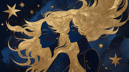 Golden Sisters Portrait