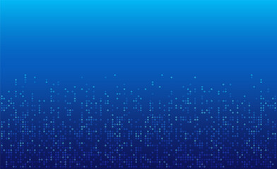 Digital technology background. Digital data dots bllue pattern pixel background