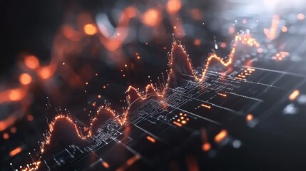 Dynamic Financial Market Trend Analysis with Vibrant Graph Visualization