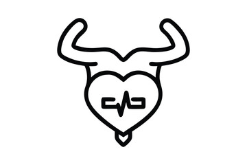 medical equipment icon line art silhouette with vector Drawing Illustration