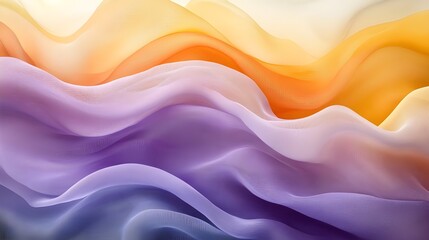 Obraz premium Flowing blue silk waves with a soft satin texture