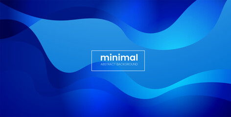 minimal abstract blue liquid gradient color with simple shape cool trendy design banner background. eps10 vector