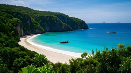 Secluded Tropical Beach Cove