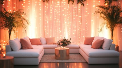 A warm and romantic gathering space