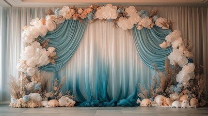 Dreamy Ocean themed Wedding Background