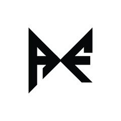 AF monogram logo design letter text name symbol monochrome logotype alphabet character simple logo