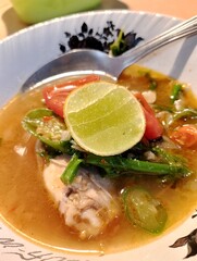 Chiken soup with vegetable