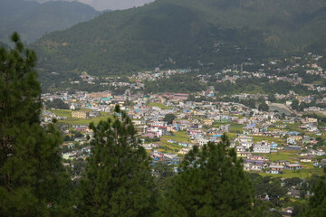Bageshwar City Aerial – A Stunning Himalayan Town Surrounded by Nature