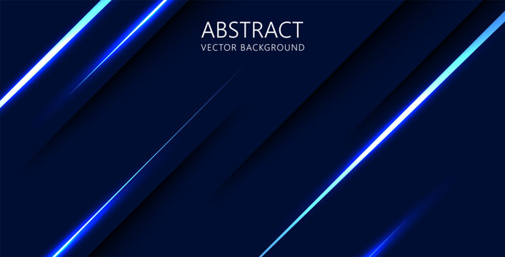 abstract dark blue with blue stripe light shadow decoration background. eps10 vector