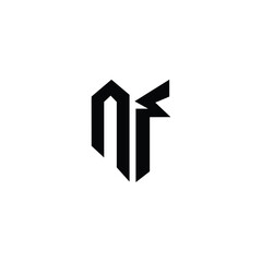 AF monogram logo design letter text name symbol monochrome logotype alphabet character simple logo